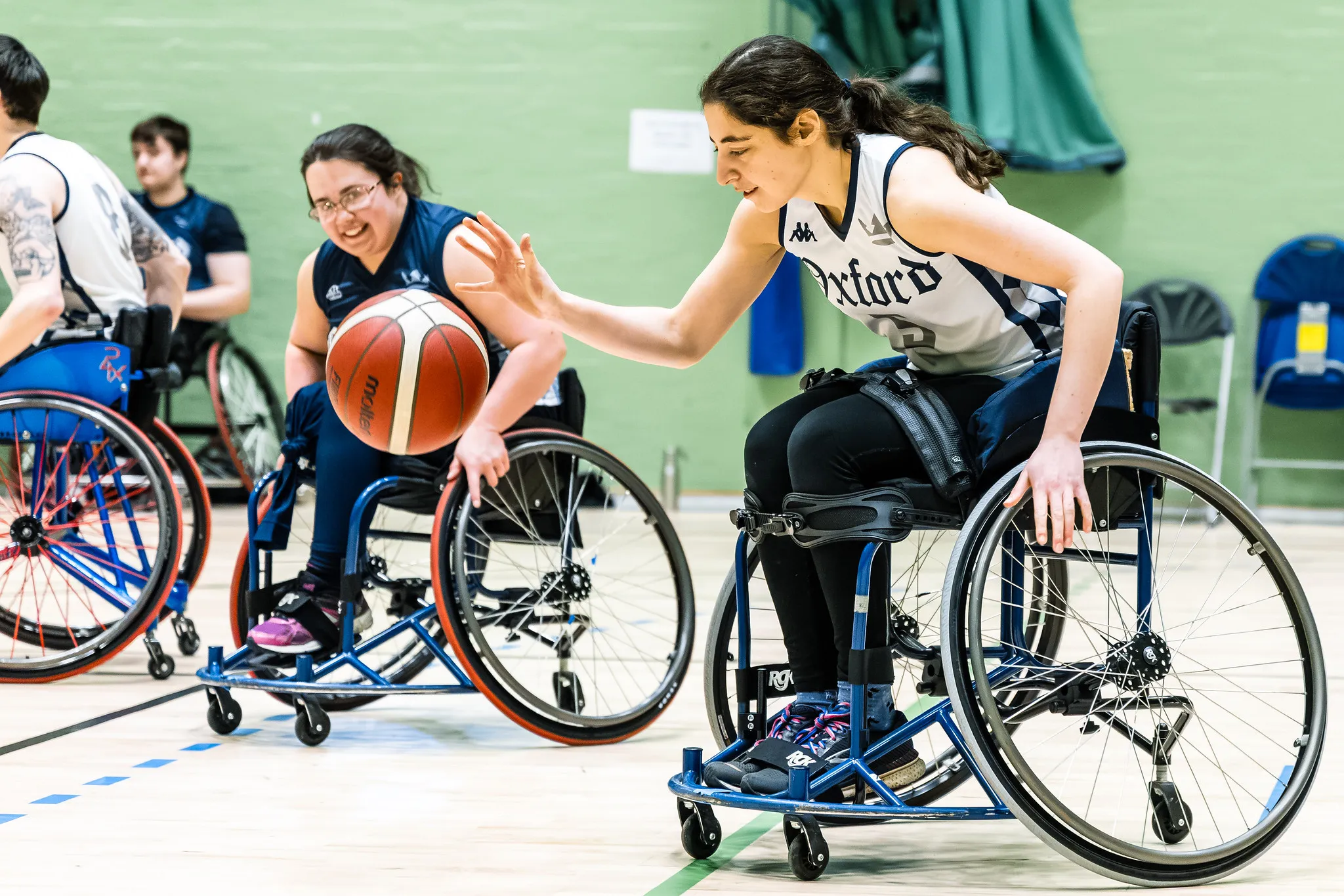 Oxford Kites wheelchair basketball in action