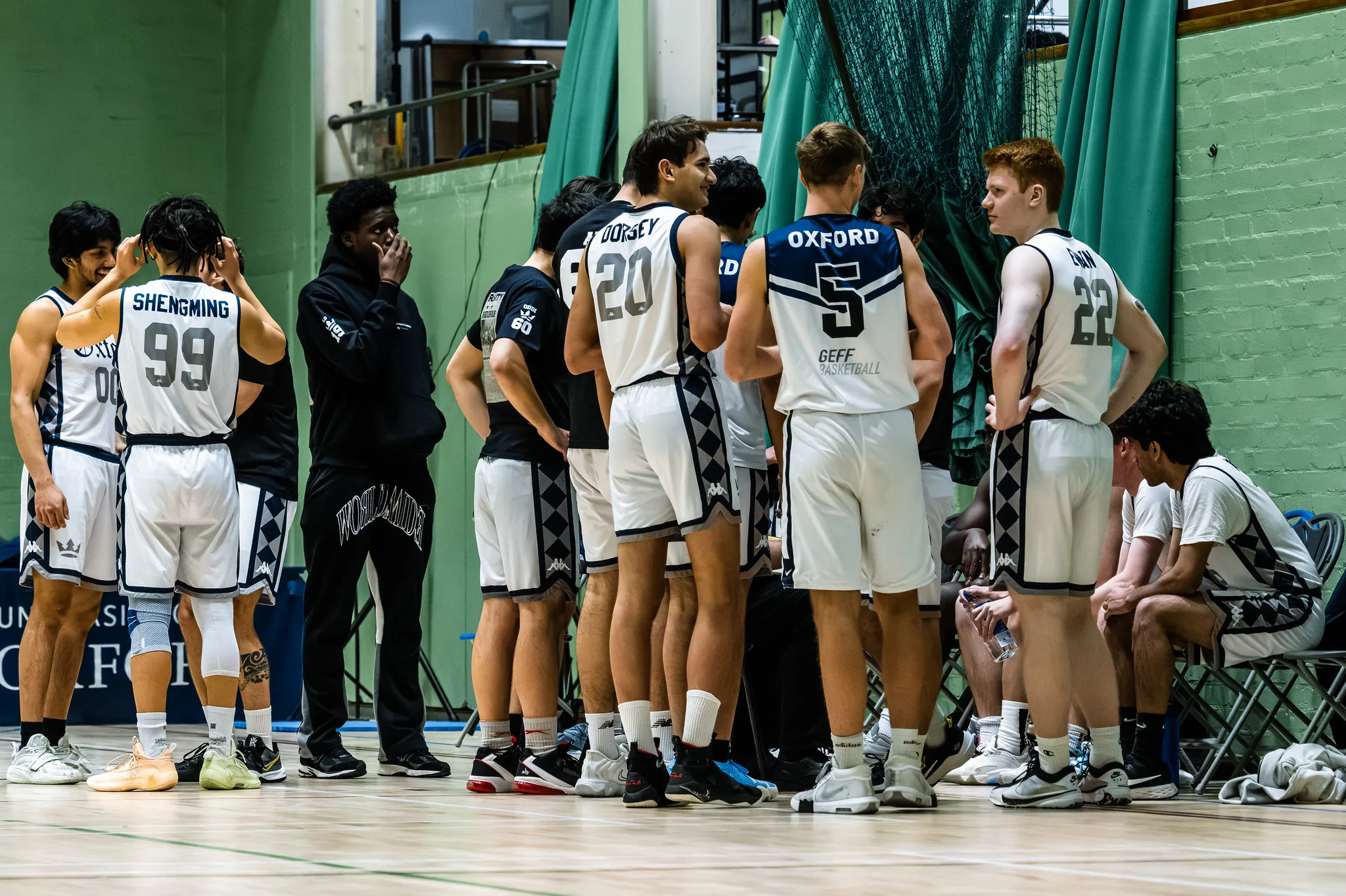 Men's Threes in action