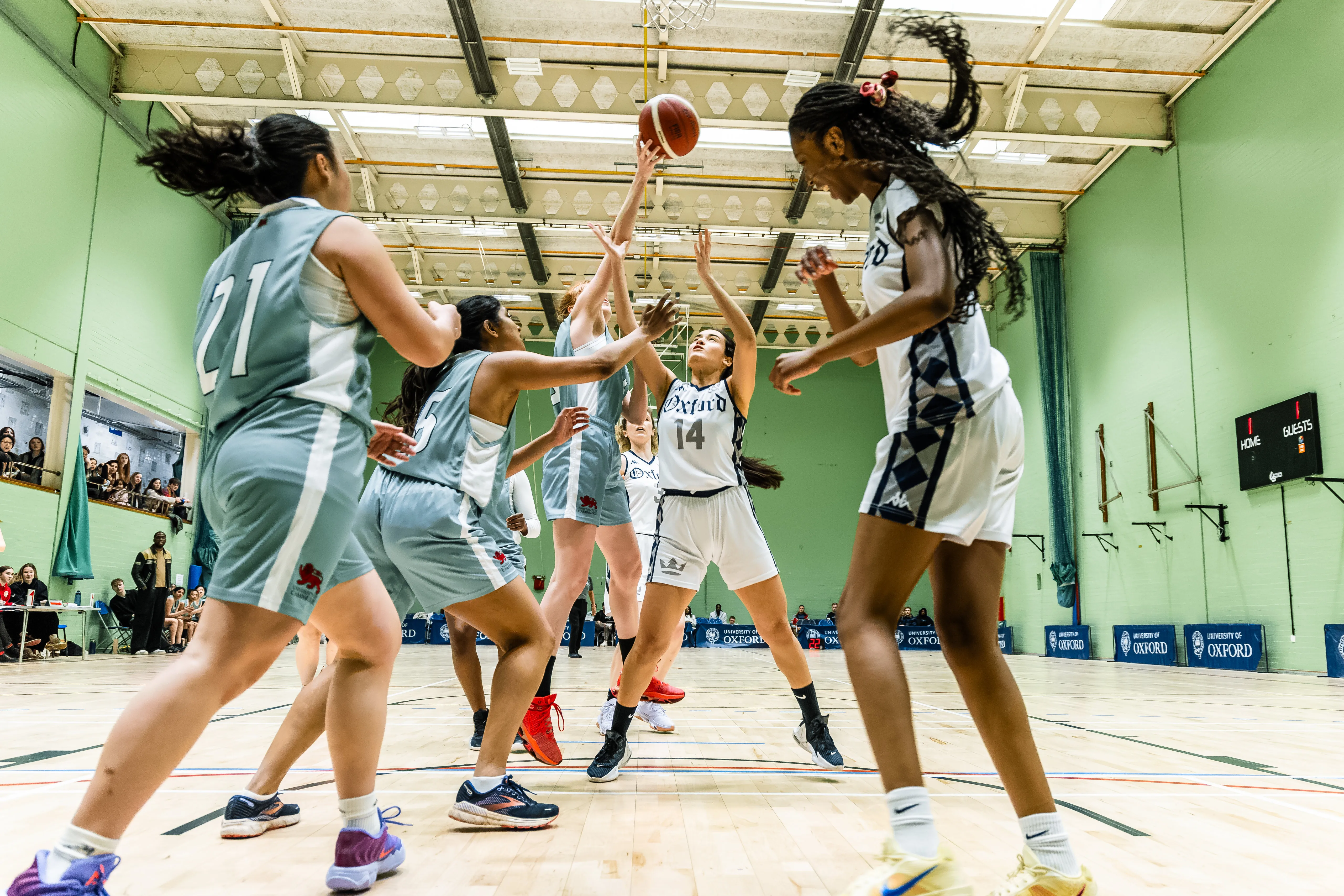 Women's Blues in action at the Varsity Match